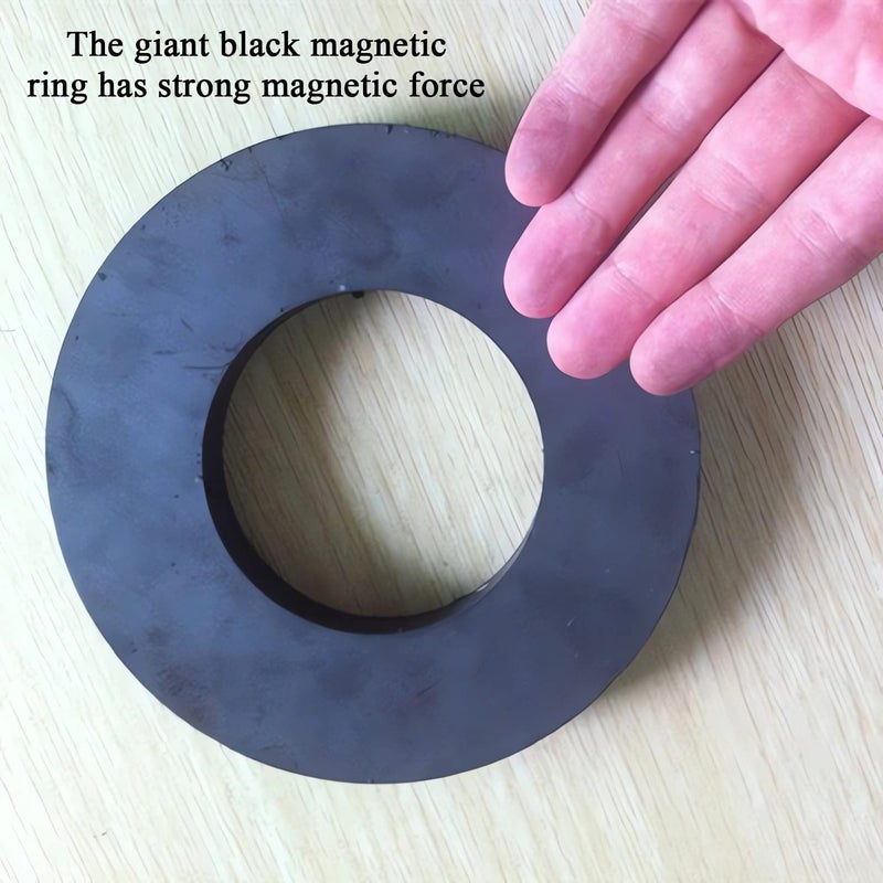 Burnur Ceramic Ferrite Ring Magnets OD3.54 x ID2.36" x 0.5" Thick Grade 12 Heavy Duty Magnet - for Crafts, Science and Hobbies - 1 Pieces - Image 3